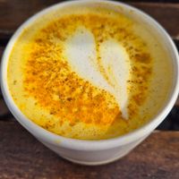 Golden mylk at My Mother's Daughters  in Lisbon