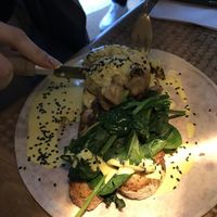 The no egg Benedict. Loved! at My Mother's Daughters  in Lisbon