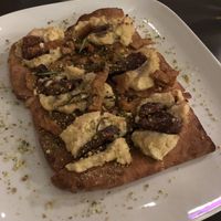Almond Ricotta & fig flatbread  at Leaf in Haddonfield