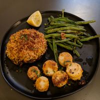 Valentine's Day special at Leaf - Hearts of Palm "Sunday", stuffed mushroom and green beans at Leaf in Haddonfield