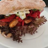 Tempeh sandwich at Partisan in York