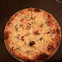 Vegan potato pizza   at Kneading Ruby in Wollongong