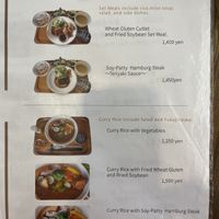 Vegan set menu   at Medaka Natural Kitchen  in Osaka