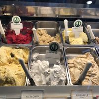 Vegan options clearly labeled. Very helpful!  at Gorgeous Gelato in Portland