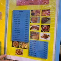 Menu at Anmole in Bangkok