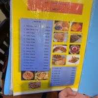 Menu at Anmole in Bangkok