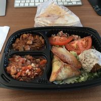 Vegetarian platter at Aux Multiples Saveurs in Clichy