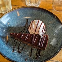 Chocolate torte at Luben's Pizza in Folkestone