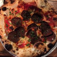 Sister Seitan pepperoni pizza 🍕  at Luben's Pizza in Folkestone