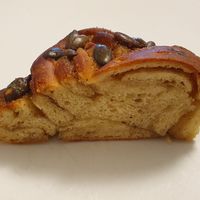 Inside the cardamom bun! at Orchard Lane Coffee House in Folkestone