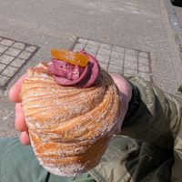 It's all about the Cruffin although the coffee was pretty damn good too! ❤️ at Orchard Lane Coffee House in Folkestone