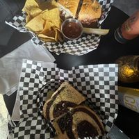 BBQ pulled pork and BLT   at Georgetown Liquor Company in Seattle