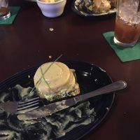 Egg benedict (obvi vegan) + bloody marys  at Georgetown Liquor Company in Seattle