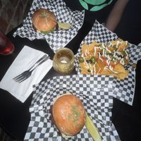Pesto burgers & spicy nachos   at Georgetown Liquor Company in Seattle