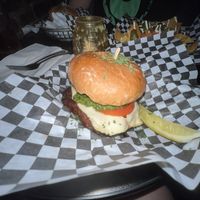 Pesto burger  at Georgetown Liquor Company in Seattle