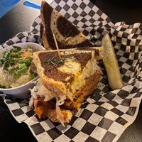Reuben with potato sald  at Georgetown Liquor Company in Seattle