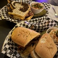 Reuben and cheese”steak"  at Georgetown Liquor Company in Seattle