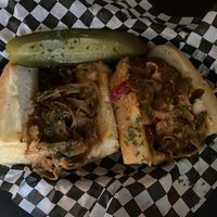 Cheesesteak at Georgetown Liquor Company in Seattle