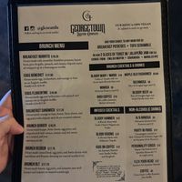 Menu (8/9/25)  at Georgetown Liquor Company in Seattle