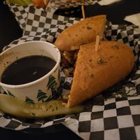 French dip sandwich at Georgetown Liquor Company in Seattle