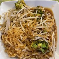 Pad Thai - no egg add broccoli- level 1 heat. Sooooo Goood! at Mint Asian Cuisine in Punta Gorda