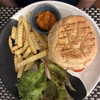 Tonight’s meal was Red Bean Burger  at Away Chiang Mai Thapae Resort in Chiang Mai