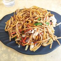 Tagliatelle fritte con verdure at Restaurante China Town in Fuerteventura