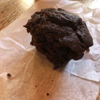 chocolate hazelnut muffin  at Pie in the Sky in Woods Hole