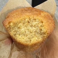 Inside of the cornbread muffin.  at Pie in the Sky in Woods Hole
