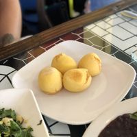 Must try these vegan cheesy balls! at Bossa Nova in Little Rock