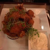 Buffalo cauliflower wings are not vegan  at Rockfish in Edgartown