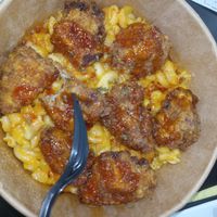 Lions Main nuggets and vegan Mac, both are DELICIOUS!!! at Vegan International Co in Tampa