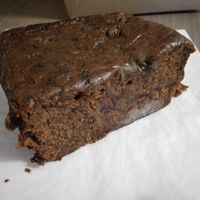 Caramelized bourbon banana bread at Vegan International Co in Tampa