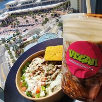 Bowl and brownie sundae at Vegan International Co in Tampa