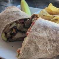 Caribbean wrap at Wild Rabbit Bistro in Ormond Beach