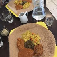 Vegan option from a while ago at Konjo Ethiopian Restaurant in Footscray