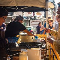Lunchtime, the best part of the day! at The Tempeh Man - Food Stall in London