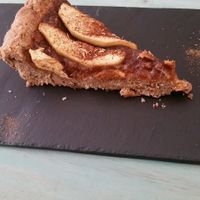 apple tart at Amaranta Biobar in Valencia