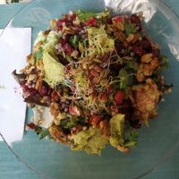 Buddha Bowl with Buckwheat and guacamole at Amaranta Biobar in Valencia