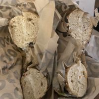 Vegan schmear  at Rise Bagel Co. in Minneapolis