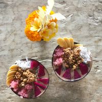 Smoothiebowls  at Yellow Flower Cafe in Ubud