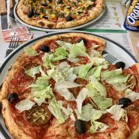 Both pizzas ‘senior’ size  at ZN Pizza in Lille