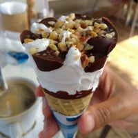 Vegan ice-cream at Taverna Kalyva in Crete