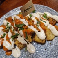 Patatas bravas. at Ambiente Tapas in Hull