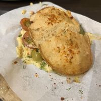 Vegan chicken and hummus   at Ambiente Tapas in Hull