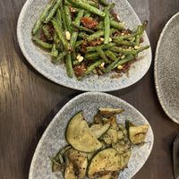 Green beans and Smokey courgette   at Ambiente Tapas in Hull
