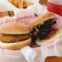 Crunchy potato burger at Vegorama in Ypsilanti