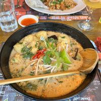 Vegan Singapore laksa  at Banana Tree in Oxford
