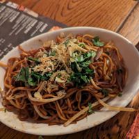 Noodles, beansprouts at Banana Tree in Oxford