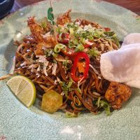 Blackened noodles at Banana Tree in Oxford